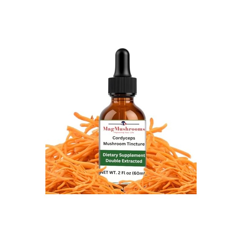 Tintura líquida de extracto de hongo Cordyceps MagMushroom, suplemento diario,