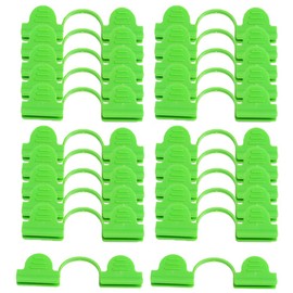 30Pcs Greenhouse Clamps, 5mm Double Head Plant Clips, Fixed Bracket Film Clips for Plant Frame Arch Shed Shading Net Rod Pipe