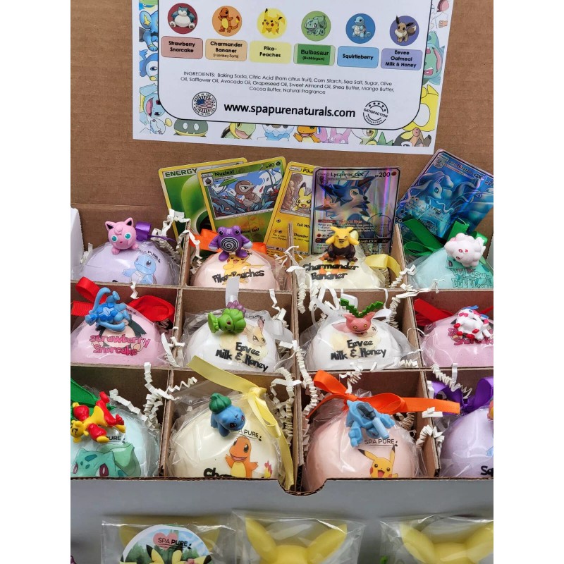 12 POKE-Bomb Bath Bombs For Kids With Surprise Toys Inside