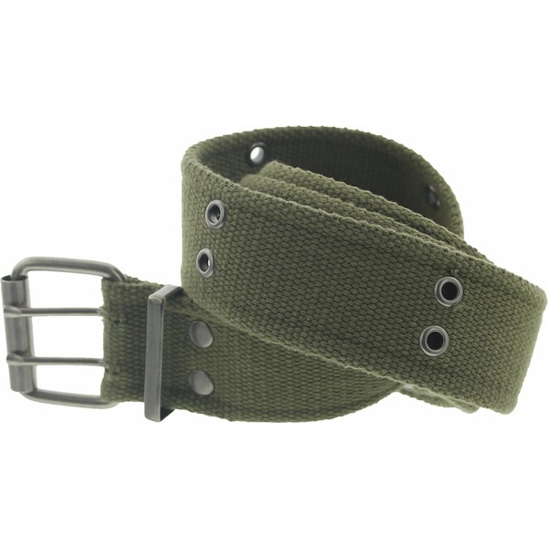 ARMYU Military Double Prong Canvas Belt, Heavy Duty Army Pistol