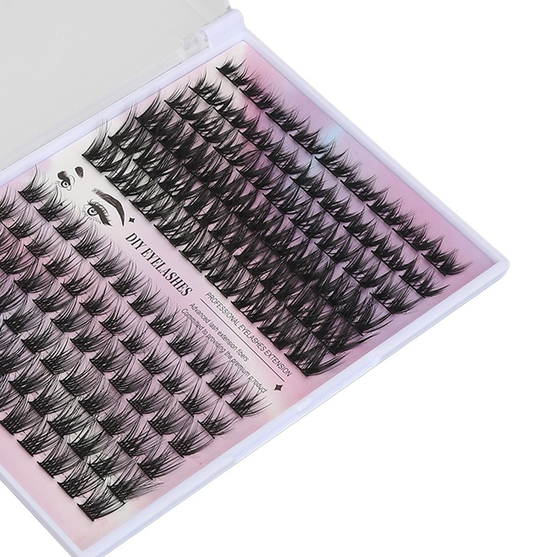 126 Clusters DIY Lash Extensions Kit D Curl Fluffy Individual