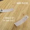 LLERRA Hard Plastic Drawer Stops with Screws, Clear Non-Slip Drawer