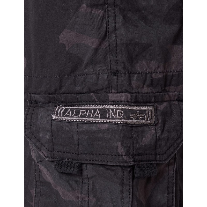 ALPHA INDUSTRIES Men's Cargos Jet Short Camo Shorts for Men