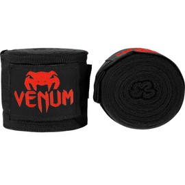 Venum Boxing Handwraps, Kontact Vendas De Boxeo 2 5 M Color Negro/rojo Y Hombre, 2.5 M