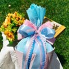 BOFUNX School Cone Bow Pink Blue Heart Sugar Bags Bow
