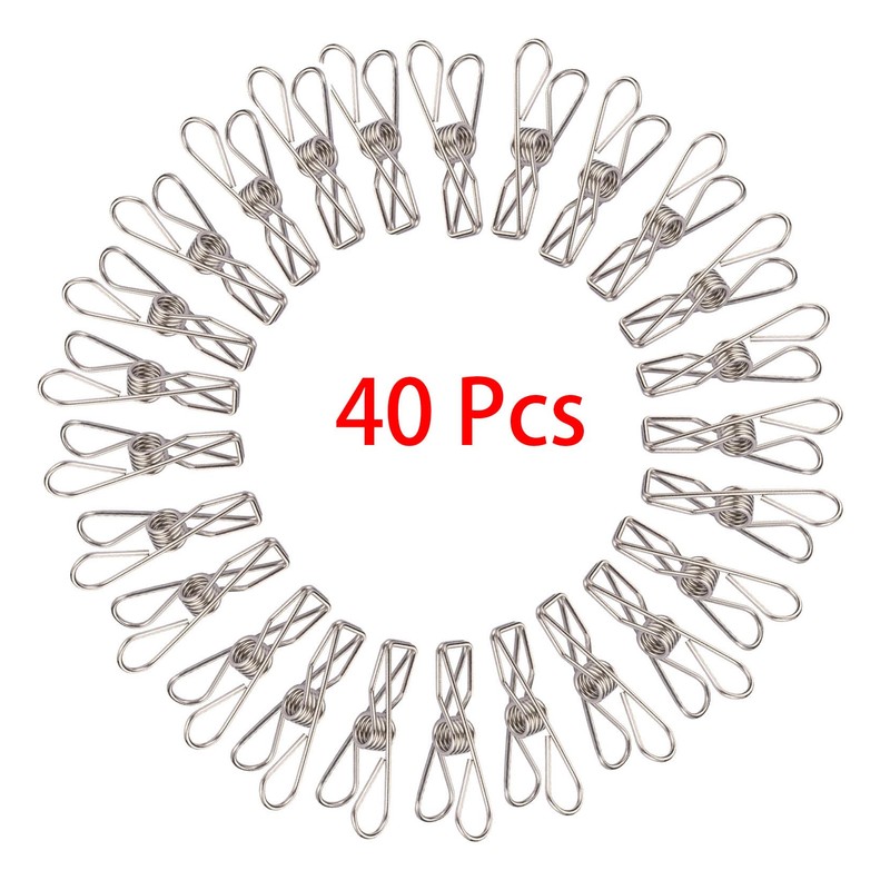 Small Chip Clips, 40 Pcs 1.7 Inch Stainless Steel High