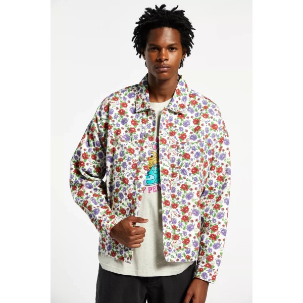 Lazy Oaf NWT Lazy Oaf BLOOMING MARVELOUS Denim Chore Coat