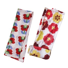 BESPORTBLE 4pcs Flower Print Summer Arm Sleeves UV Protection Mesh Cuff Guard Breathable Elastic Arm Covers for Women for Outdoor Riding Shopping Patterns