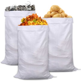 PP Fabric Bags, Sandbags, Pack of 15, Big Pack, 60 x 102 cm Sandbags, Flood, Rubble Bags, Sandbag, Flood Protection for Silo Bags, Grain Bag, Transport Bag
