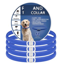 RYEWGRV 4 Pieza Collar con Hebilla, 65CM/26.6in (Azul)