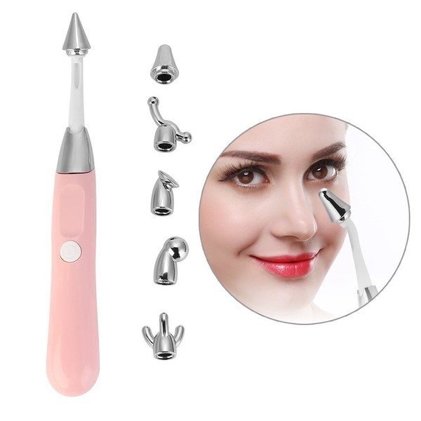 Eye Massager, 6 in 1 Electric Beauty Bar Face Nose Massager Body Wrinkle Tighten Skin Massage Tool