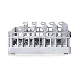 Dishwasher Baskets 500mm Open Glasswasher Basket Click-in Glass Recliners 5 Tier Cascading Dishwasher Basket for Washing Stemmed Glasses, Champagne Flutes Capacity: 25 Glasses/Row Depth = 75mm