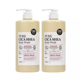 On The Body 온더바디 퓨어시카 바디워시 화이트머스크향 1L X 2개 On The Body Pure Cica Body Wash White Musk 1L x 2pcs