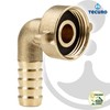 tecuro Hose Fitting with 3/4 Inch Nut x 90° Spout