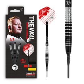 BULL'S Unisex - Adult Martin Schindler Dart, Black, 18g