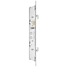 Rockwell Security Adjustable Dual Point Sliding Door Mortise Lock Surface Mount with Dual Actuator Positions and Inward Hooks Works with Inline and Offset Keylock Sliding Door Handles