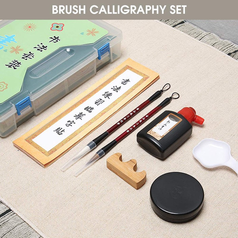 Tgoon Chinese Japanese Calligraphy Set Calligraphy Set 30×20×6 Brush Calligraphy