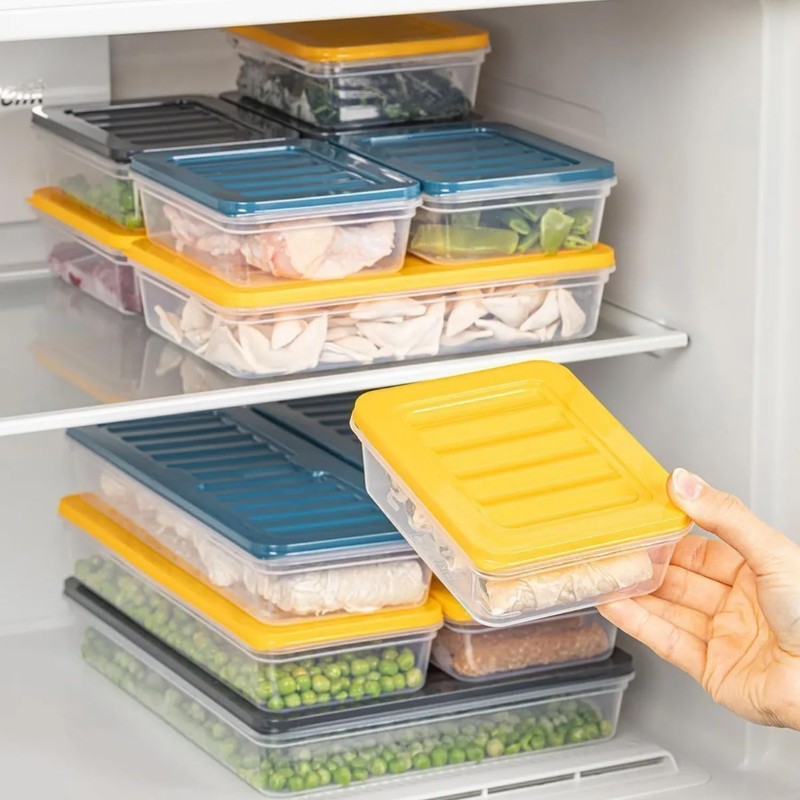 IDOBY Stackable Food Storage Containers, Storage Container Set, Freezer &