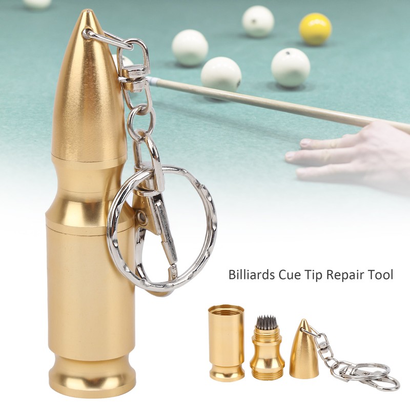 Metal Billiards Cue Tip Repair Tool Snooker Pool Shaper Burnisher