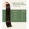 SURNEL Injected Tape in Hair Extensions 20 Inch Darkest Brown