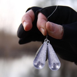 Fishing Drop Shot Weights - 10X Lead Sturdy Teardrop Shape Fishing Weights Sinkers,360 Degree Rotatable Drop Shot Rig, Multifunctional Fishing Gear Accessories for Freshwater