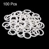 PATIKIL 0.8" OD 0.6" ID Loose Leaf Rings, 100 Pack