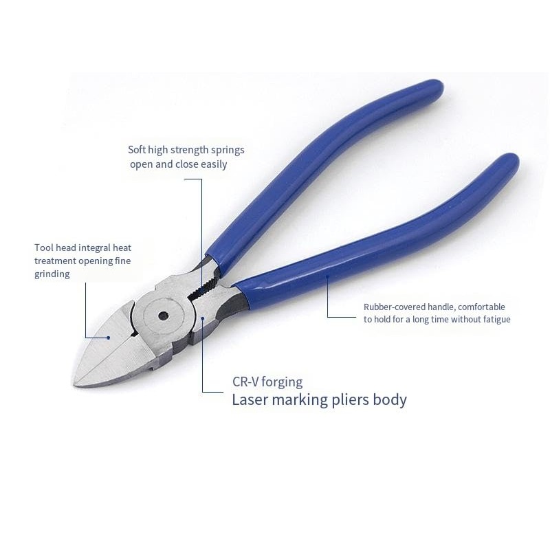 LORJE Wire Cutter,Side Cutters,Cutting Pliers,6 inch Flush Cutters for Crafting