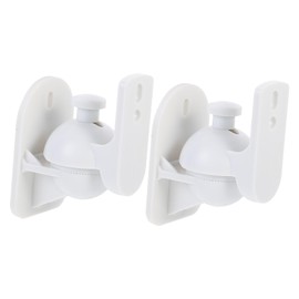 MERRYHAPY Speaker Wall Mount Brackets Set 2pcs Speaker Mount Brackets for Surround Sound Wall Rack Modern Design Easy Installation