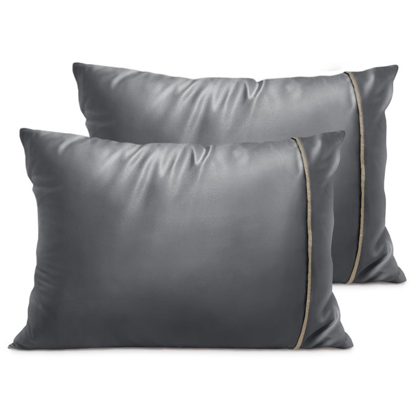 Fittia Satin-Pillowcase King Size, Silk Satin Pillow Cases 2 Pack