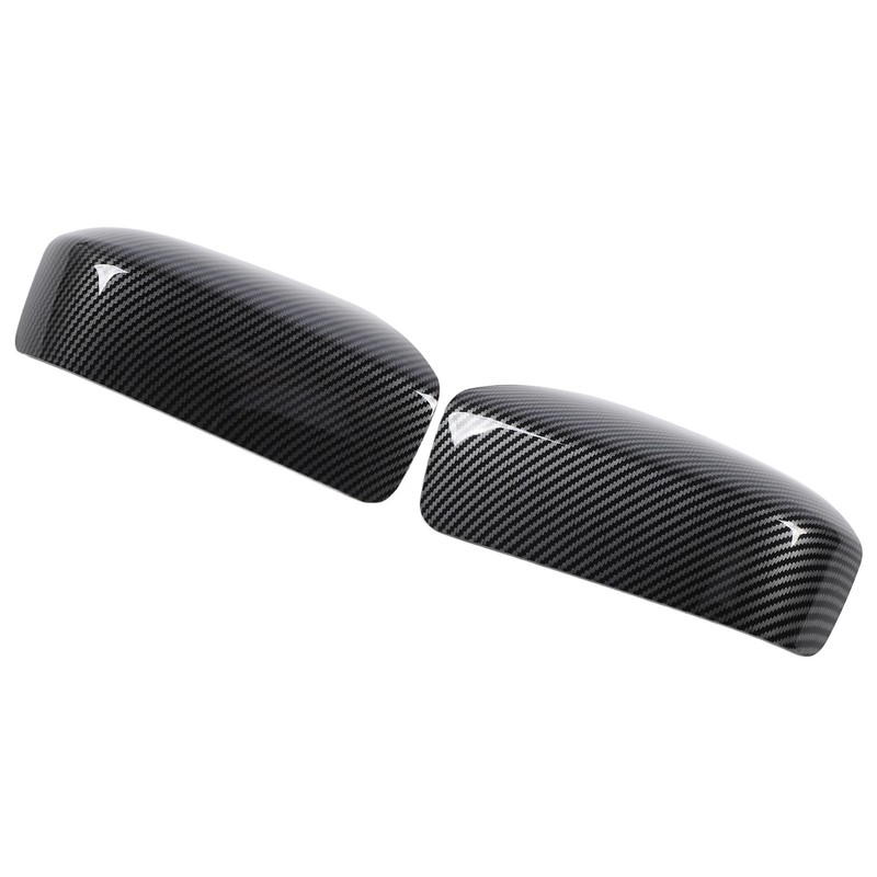 2PCS Side Mirror Cover Left Right Carbon Fiber Pattern 76201