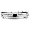 SEBLAFF Chrome Front Bumper Upper and Lower Grille Assembly Set