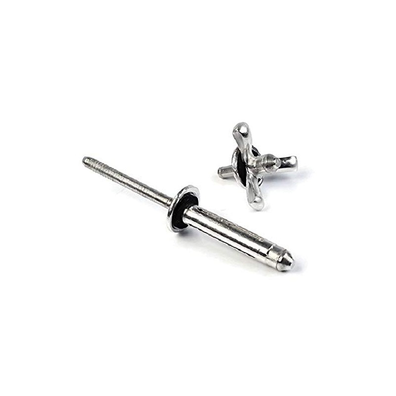 Tri-Fold Exploding Pop Rivets 3/16 (#6) Aluminum Shaveable Head Blind