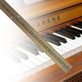 Piano Hinge 24 Inch, 2 Pack, Continuous Hinge 24 inch, Thickened Steel Heavy Duty, Continuous Hinge with Antique Bronze Finish, 24" x 1-1/5" x 0.06"