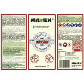 Maven SKRAM 1 Litre Antifeedant Pest Controller for All Plants (Makes up to 66 Litres)