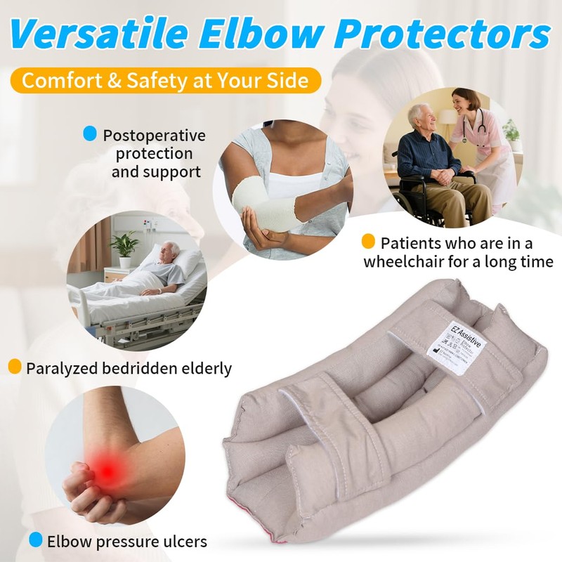 EZ Assistive Elbow Pads Elbow Protectors for Elderly and Bedridden