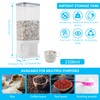 Foribyw Rice Dispenser Wall Mounted 1500ml Rice Storage Containers Kitchen
