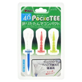 Tabata GV1417 40 Golf Tee, Plastic Tee, Folding, Compact, Pocket, 1.6 inches (40 mm)