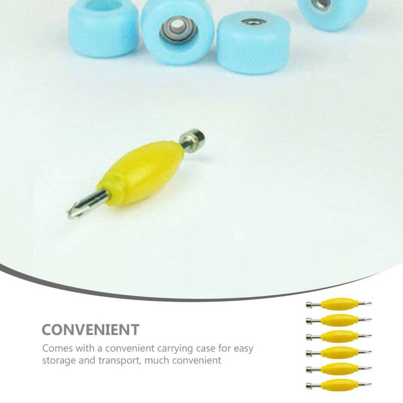 ibasenice 6pcs Mini Fingerboard Repair Screwdriver Double End Screwdriver Tool