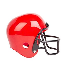 Red American Football Helmet