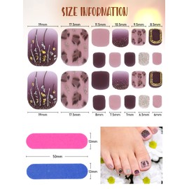 264 Pieces 12 Sheets Toenail Polish Stickers, TOROKOM 3D Rhinestone Full Toenail Wraps Glass Crystal Adhesive Toenail Art Polish Sticker Toenail Polish Strips Decals for Girl Women