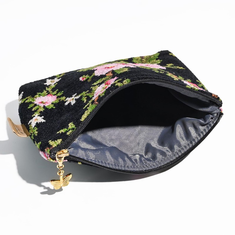 Faylor Pouch, Small Items, Cosmetic Pouch, Amelie, Black, america ×