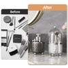 ARAINY Makeup Brush Holder with Lid, 360° Rotating Cosmetic Tools