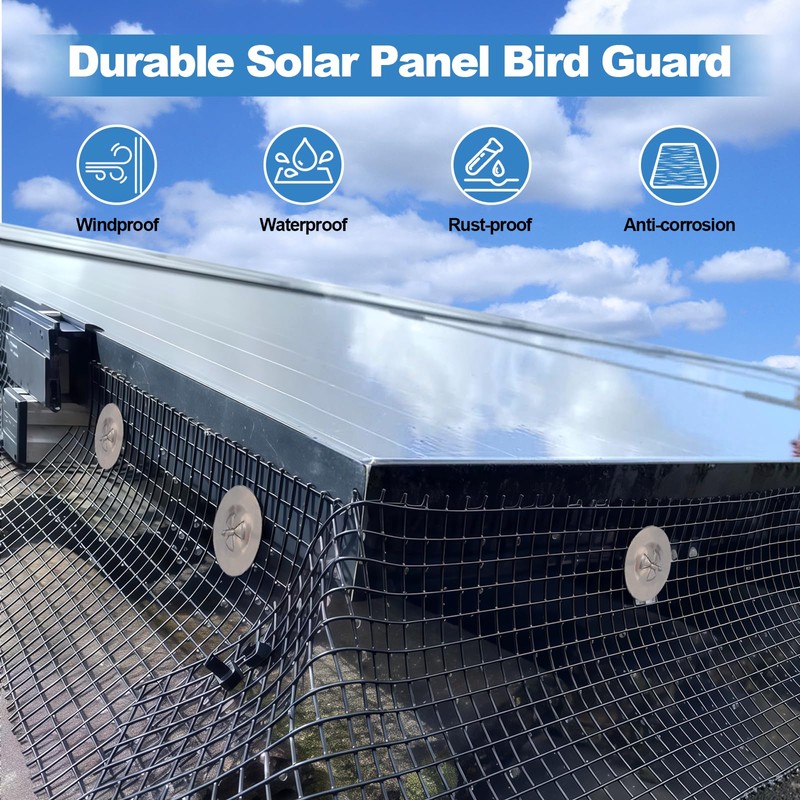 Critter Guard for Solar Panel Bird-Guard - INCIKITI 6in x