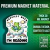 Happiest When I'm Reading Magnets - Cute Frog Magnet -