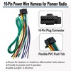 16 Pin Pioneer Wiring Harness Radio Stereo Connector for Aftermarket