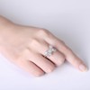 925 Sterling Silver Shiny Butterfly Ring Bow-Knot Cubic Zirconia Rings