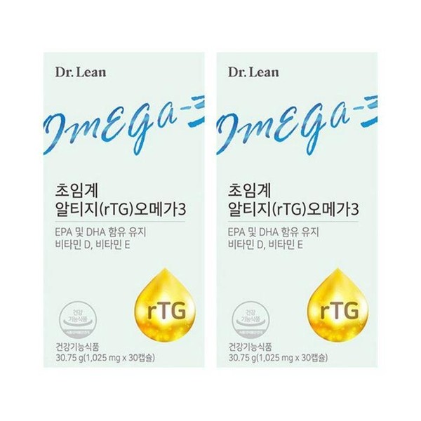 Dr.Lin Supercritical Altige Omega-3 1025mg 30 capsules, 2 units, SDL, 2 units / 닥터린 초임계 알티지 오메가3 1025mg 30캡슐 2개 SDL, 2개