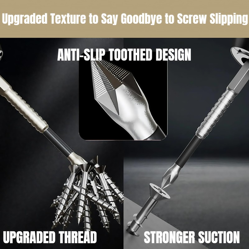 High Magnetic Screwdriver Drill Bit Set, 2025 New Anti Slip