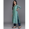 Jaanvi fashion Women Floral Printed Kurta, Round Neck Straight Kurta