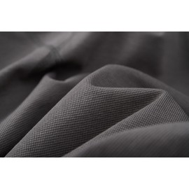 VEIISAR Men's Waffle Crew Neck Mid Weight T-Shirt Medium Thick 6.5 oz Tees（ Dark Grey L）